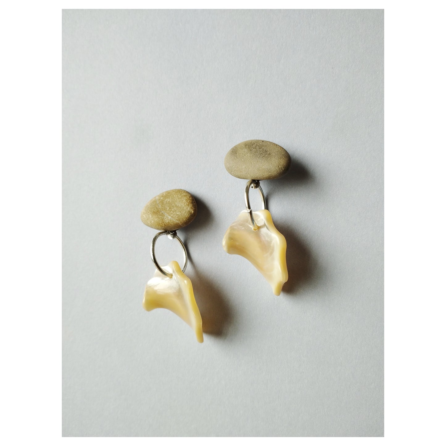 Pebble + Shell Earrings III