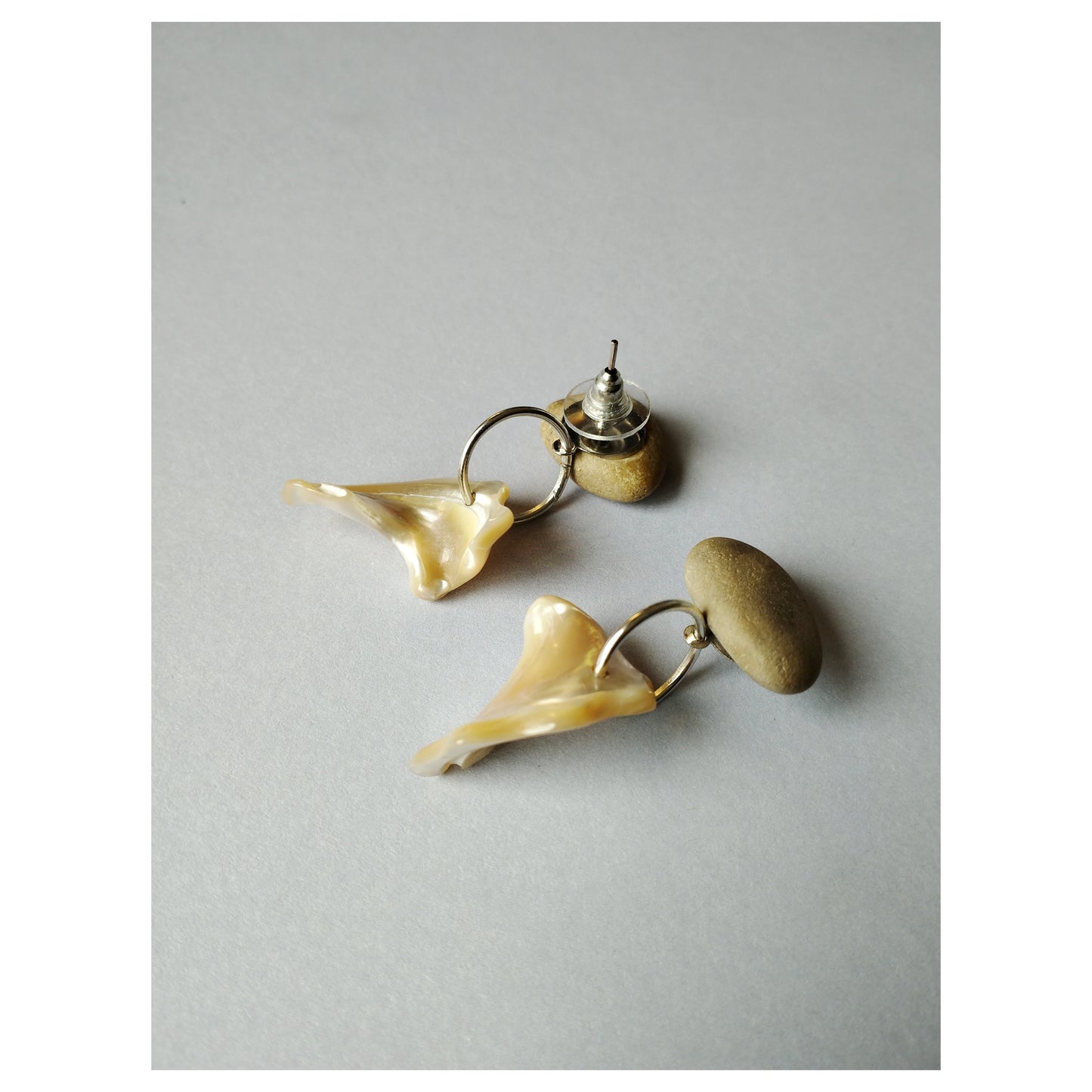 Pebble + Shell Earrings III