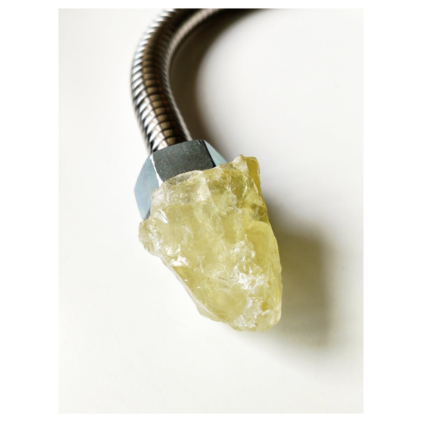 The Plumber IV / Shell + Raw Yellow Calcite