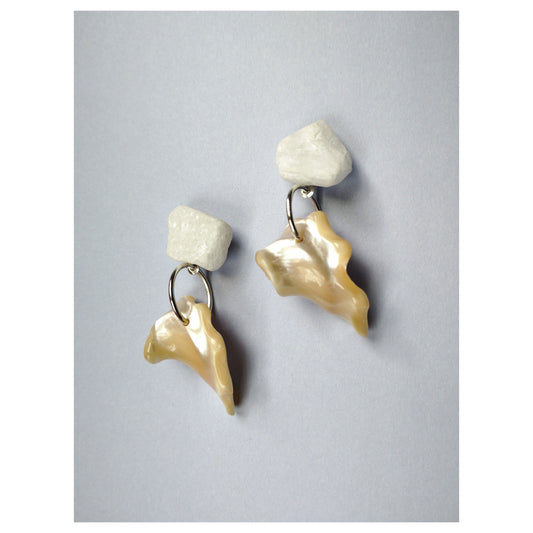 Pebble + Shell Earrings