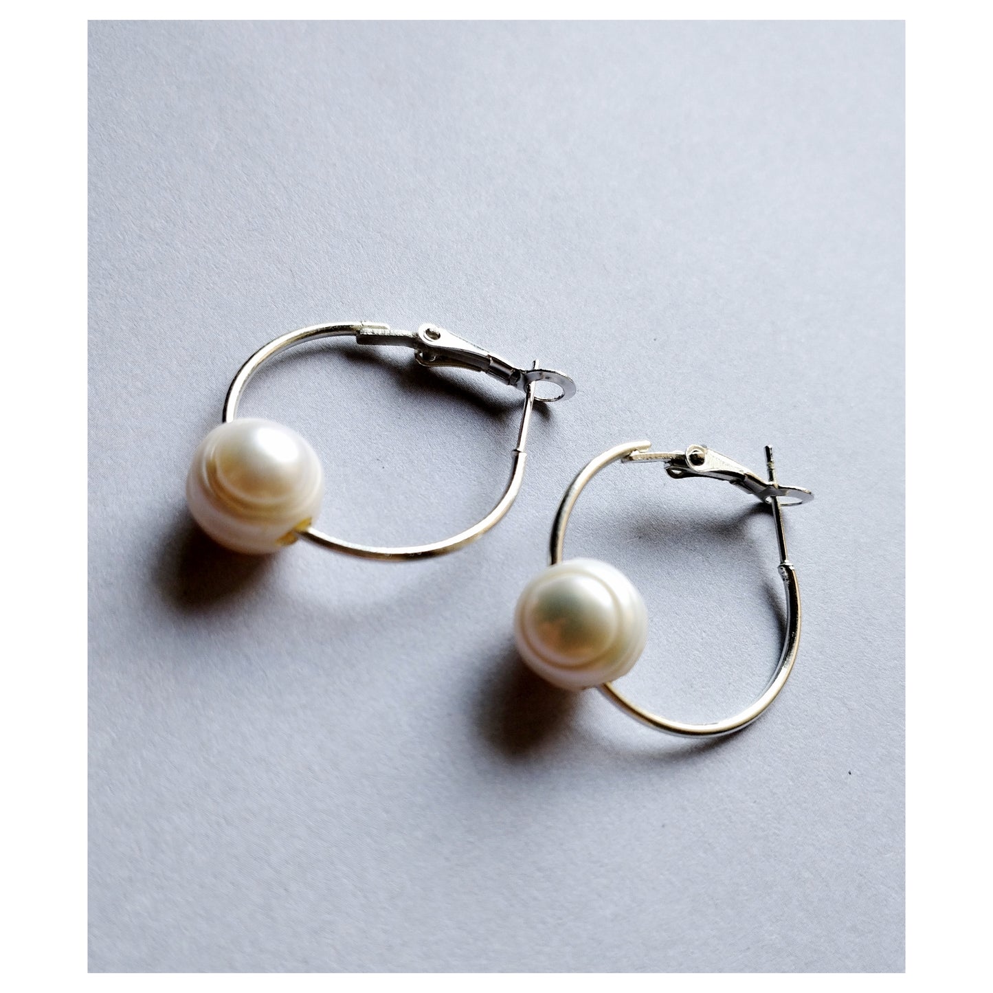 Mother of Pearl Hoops