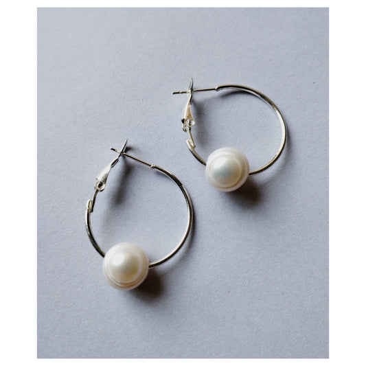 Mother of Pearl Hoops