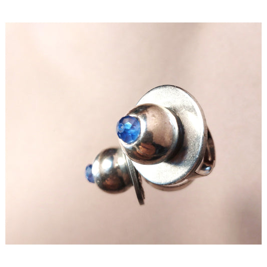 Chameleon Eye Ring / Blue Glass