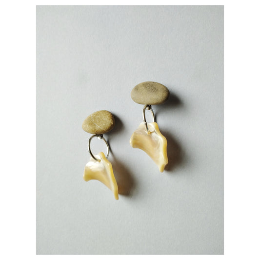 Pebble + Shell Earrings III
