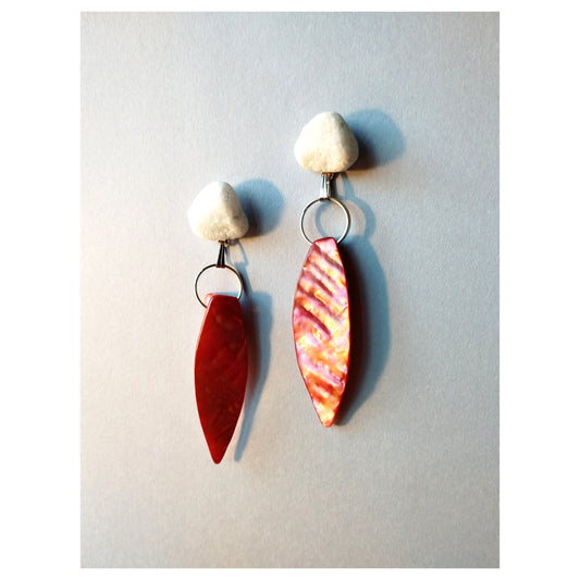 Pebble + Shell Earrings II