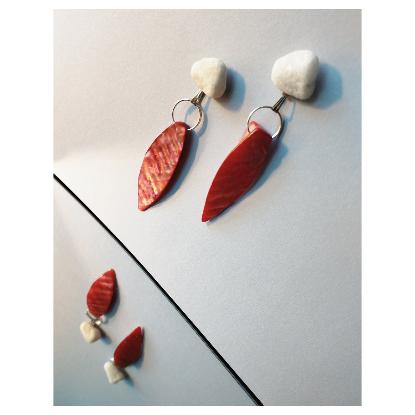 Pebble + Shell Earrings II