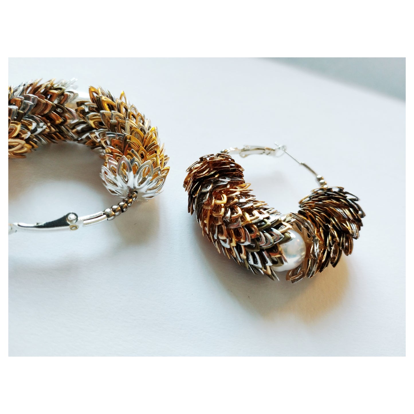 Lizard's Eye Hoop Earrings