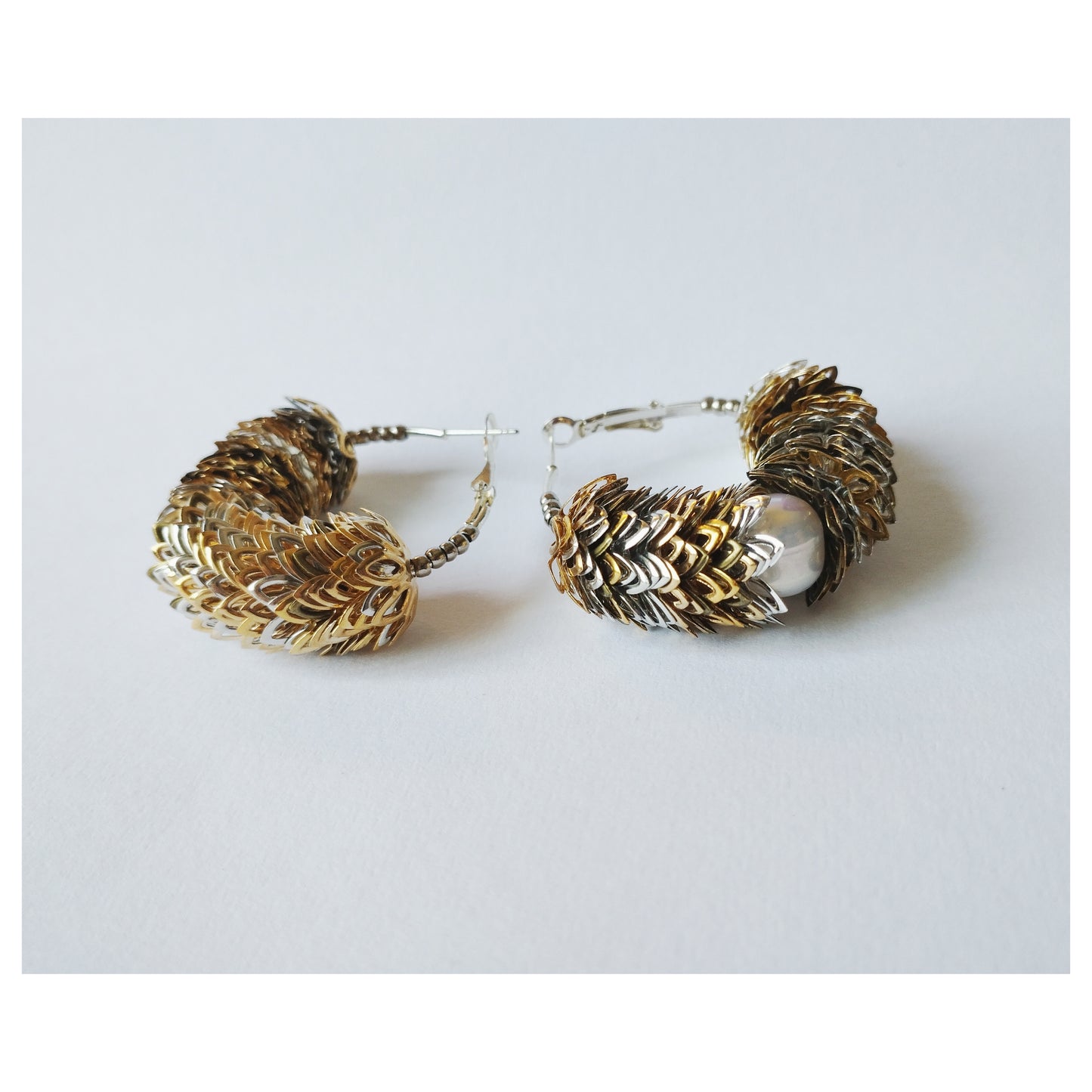 Lizard's Eye Hoop Earrings