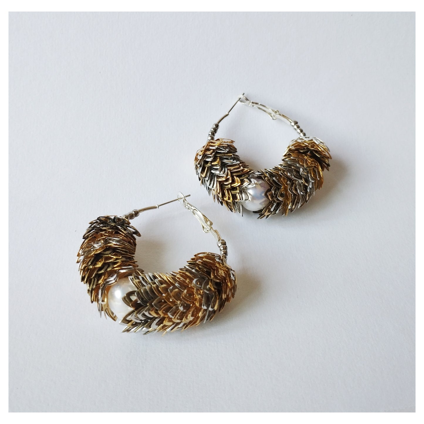 Lizard's Eye Hoop Earrings
